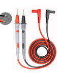 Beefy Heavy Duty Multimeter Test Leads With Banana Plugs 1000V 20A 2 Pack, gray and red silicone probes, coiled wires