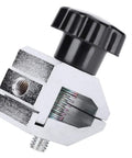 Beefy Push Pull Force Fixture With Stainless Steel Jaw Clamp For 500N Tension Testing Insertion And Extraction Capabilities Destructive Force Meter For Rubber Cables Paper Plastic Films 3.5mm Opening, stainless steel clamp