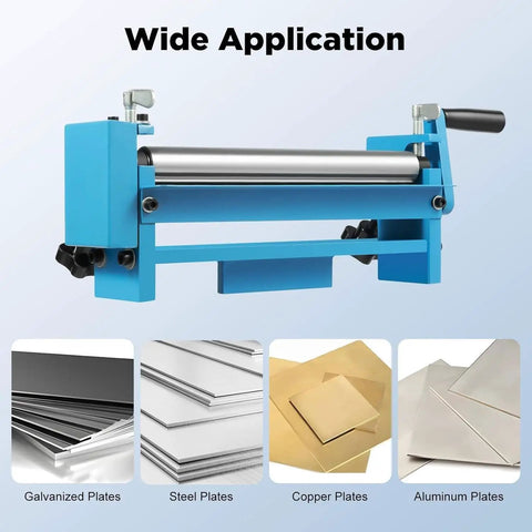 Rocksteady Manual Sheet Metal Bending Machine 30cm Slip Roller With Hand Crank Adjustable Diy Metal Shaping Tool Bad Boy Of The Workbench Heavy Duty Shop Tool