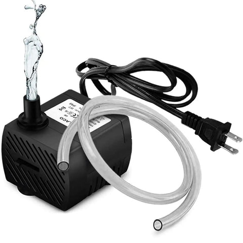 Ultra Quiet Mini Submersible Water Pump 95 GPH 5W with 3.3 Ft Tubing for Aquarium