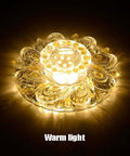 Solid 10 Pack Of 4 Inch 5W Led Crystal Downlights With Sleek Baffle Trims For Kitchens And Living Rooms Bringing Big Bright Warm White Glow No Sweat Recessed Installation And Top Tier Energy Savings in warm light illumination.