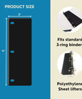 Sheet Lifters For 3 Ring Binders 11 By 3 Inches Protect Hole Edges And Prevent Tearing With Easy Flow Design Fits Standard Binders