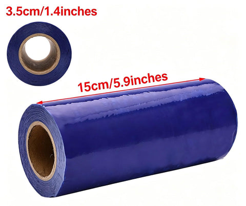 Disposable Shoe Film Refill Roll For Automatic Dispensers Thickened PE Plastic Shoe Covers Non Slip Dustproof Shield, 15cm roll.