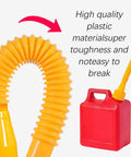 Gas Can Spout Replacement No Spill Design Flexible Nozzle Fits Most 1 To 10 Gallon Tanks Easy Pour For Cars Trucks Lawn Mowers Motorcycles And More Vent Cap Included shown with red fuel can.