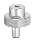 Aluminum Alloy Lathe Hand Wheel 30mm OD With 4mm Bore, Rotating Handle Milling Machine Hand Crank, Silver Tone, knurled edge detail