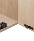 12 Pack Vintage Brown Strong Roller Catch for Cabinets and Cupboards installed on a wooden cabinet, heavy duty steel hardware