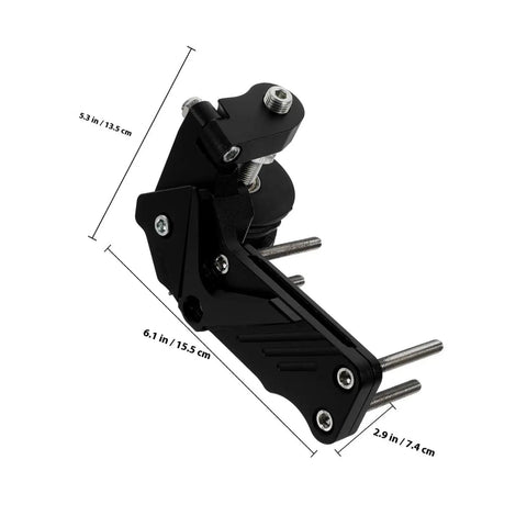 Super Smooth Ride With This Heavy Duty Motorcycle Chain Tensioner Kit Featuring Durable Aluminum Alloy Roller Guide Designed For Safe And Effortless Riding On Your Bike Today, black 6.1 in tensioner