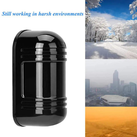 Dual Laser Alarm Beam Sensor For Indoor And Outdoor Security, weatherproof design in various harsh environments