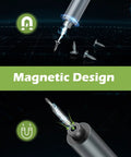 Mini Electric Screwdriver Cordless Precision Tool Kit With 49 In 1 Set and 47 Magnetic Bits showing magnetic design features