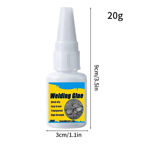 Heavy Duty Eyeglasses Repair Glue For Busted Frames 20g bottle, quick dry formula for securing spectacle rims.