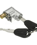 Lightweight Anti Theft Battery Box Lock For Electric Bikes And Scooters Portable Key Lock Cylinder With 2 Keys Silver Finish