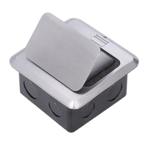 Shop Grade 250V 20A Floor Electrical Outlet With Embedded Pop Up Power Socket And Ip40 Weather Seal showing sleek stainless steel finish and compact design.