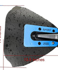 Sport 200 Whale Tail Hydrofoil Stabilizer for Outboard Boats 8 to 40 HP easy install, wet surface dimensions shown