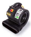 Grizzly Gp1 1 HP 3550 CFM Carpet Dryer And Floor Mover Heavy Duty For Water Damage Restoration And Pet Cage Drying