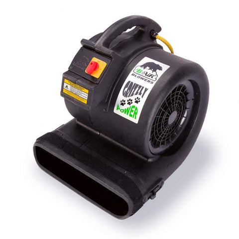 Grizzly Gp1 1 HP 3550 CFM Carpet Dryer And Floor Mover Heavy Duty For Water Damage Restoration And Pet Cage Drying