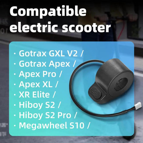 Replacement Scooter Throttle For GXL V2 Plug And Play No Tools Needed Install With Finger Thumb Control For Smooth Acceleration And Braking Durable ABS Plastic Black HBYM1