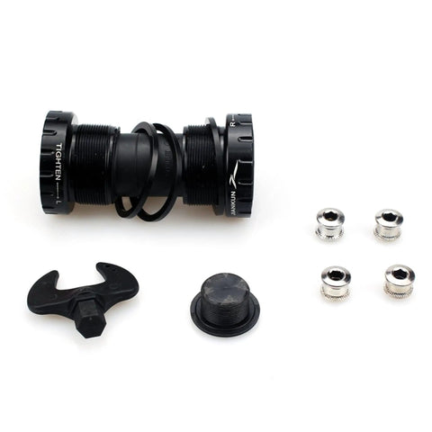 Ride Ready Aluminum 170mm Crank Arm Set 104 BCD With 38T Single Chainring And Bottom Bracket Kit components displayed