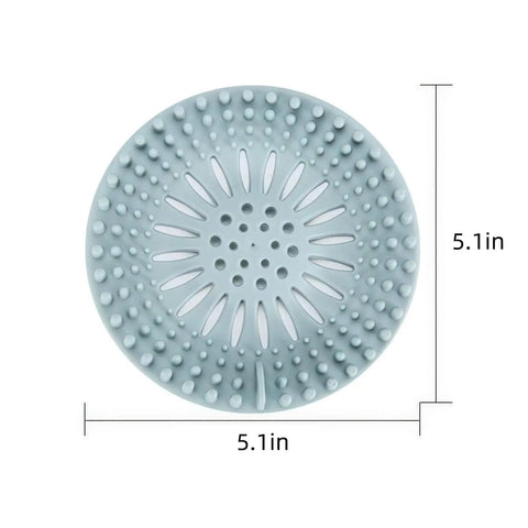 2 Pack Drain Strainers Hair Catcher Shower Drain Covers Slick Flexible TPR Bathroom Tub Sink Guard Non Slip Grip Built Solid No Fuss Cleanup Easy Rinse Design In Pink And Blue