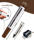 Knock Out Those Dang Scratches With This Legit Furniture Repair Set with walnut touch-up marker and sharpener.