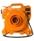 Front view of 3 HP Pro Grade Cyclone Pool Line Blower And Vinyl Liner Vacuum For Pool Install And Winterizing, 120V Motor, orange design