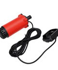 Cord Free Heavy Duty Submersible Sump Pump 21V Battery Powered Kick For Basement And Pool Flooding solid red body with black cord