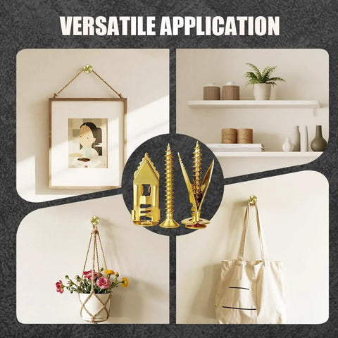 Image showing Self Drilling Drywall Anchors With Screws Kit Upgraded Heavy Duty No Drill Wall Drywall Grip Expansion Anchors Kit for mounting