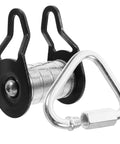 Slackline Pulley Kit For Backyard Zipline And Slackline Heavy Duty Rope Pulley System With Low Friction Slider Iron Construction Safe