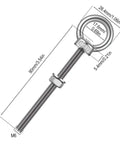 25 Pack Stainless Steel Marine Grade Eye Bolts One Quarter By Three Point Five Four Inch Threaded Eyebolts With Nuts And Washers For Lifting And Hanging Items Outdoors Boat Dock Garage Heavy Duty Rustproof Built Tough Hardware.