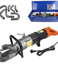 Portable Electric Hydraulic Steel Tube Bender For Rebar Bending Tool 16mm Max Capacity in a carrying case with bends.