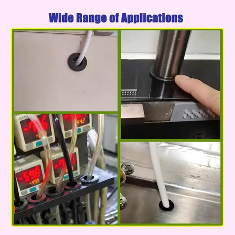 115 Piece T Type Silicone Rubber Grommet Kit All Six Sizes used in various wiring and plumbing applications
