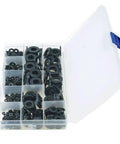 Heavy Duty Nylon Flat Washers Kit 580 Pcs With 9 Sizes M2 Through M12 Gasket Shims Round Fasteners Set For Screws And Bolts Perfect For DIY Projects Today in clear case