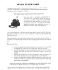 Instruction manual page showing Must-Have Optical Center Punch Set With 9X Crosshair Lens 3-Piece Precision Layout Tool details.