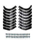 New Tiller Tine Set Replacement Kit With Eight Left And Eight Right Tines Plus 32 Cap Screws 32 Nuts And 32 Lock Washers Fits Ariens Tillers And Model 15008 Heavy Duty Easy Install.