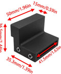 Barn Door Roller Stopper Set For Flat Track Sliding Doors Noise Reducing Metal With Rubber Gasket Includes Mounting Wrench