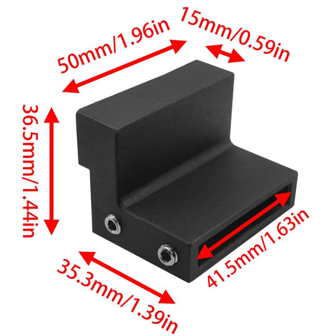 Barn Door Roller Stopper Set For Flat Track Sliding Doors Noise Reducing Metal With Rubber Gasket Includes Mounting Wrench