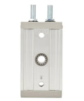 Front view of Pneumatic Rotary Actuator Built To Last With Rugged High Strength Rotary Air Cylinder And 0 To 190 Degrees Angle Adjustability