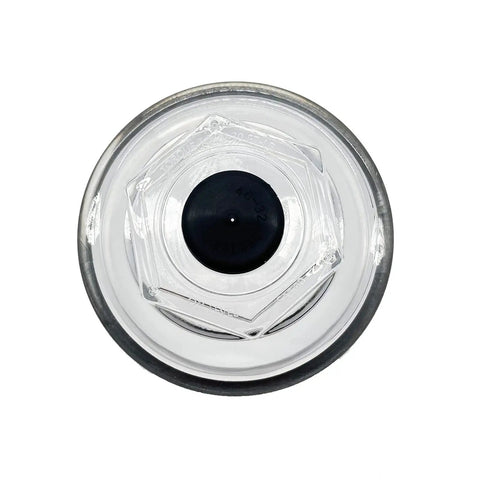 Top view of a 4 Pack Oil Cap Kit Replacement For Dexter 9K 10K 12K And 15K Axles 21 To 36 Thread 4.0 Inch Oil Bath Dust Cap