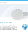 Porcelain White Bathroom Sink Overmount Oval Basin With Overflow Vitreous China Finish color options displayed