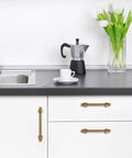 Kitchen with Twenty Pack Antique Brass Kitchen Cabinet Handles Six And A Quarter Inch Center To Center 160mm Vintage Drawer Pulls