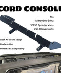 Mercedes-Benz VS30 Sprinter Dash Charging Cabinet Cord Console With Six Cable Access Ports No Drill Installation
