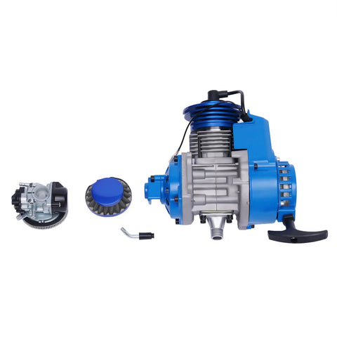 High Performance 49cc 50cc Racing Engine Set Two Stroke Beefed Up 1 8 KW 11000 RPM Single Cylinder Gas Powered Motor Kit With 6 Tooth 25H Sprocket For Pocket Bike Mini Dirt Bike Quad ATV