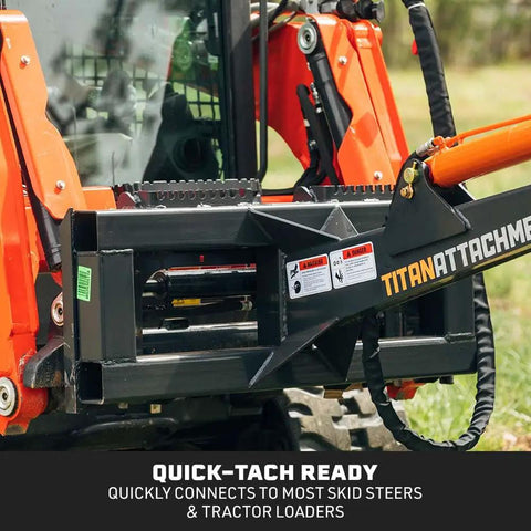 Skid Steer Fronthoe Attachment With 14 Inch Bucket And Bolt On Backhoe Thumb For Universal Quick Attach on Bobcat loader