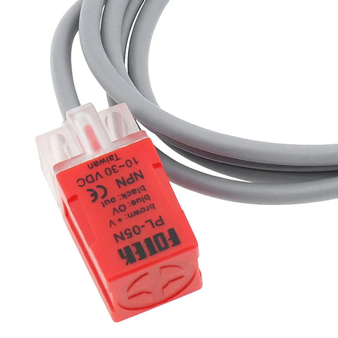 Two Pack PL-05N Inductive Proximity Sensor Switch 5mm Sensing Distance 3 Wire NPN NO DC 10-30V Square Style close-up