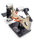 Heavy Duty Belt Sander Frame 730 X 50 Mm Adapter For Angle Grinder Retrofit Desktop Grinding Tool with metal frame and rollers.