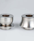 Bead Roller Pro Grade Radius Die Set for Metalworking, 4 Piece Round Over Dies in Cr12 Steel, side view showing die shapes