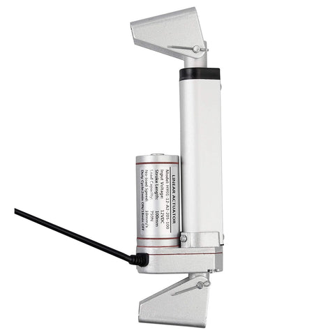 Justech 2-pack linear actuator mounting brackets; galvanized steel, silver finish for 12V actuators.
