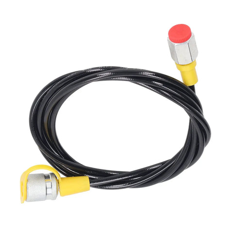 Heavy Duty Hydraulic Pressure Test Hose 2m 6ft 630Bar With PU Sheath Pro Grade Flexible Hose M16x2 Fittings And BSP One Quarter Inch Connector