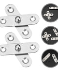 Heavy Duty Stainless Steel Pivot Door Hinges for Cabinets 12 Pack, Smooth Quiet Operation, Hidden Pivot Design shown in detail