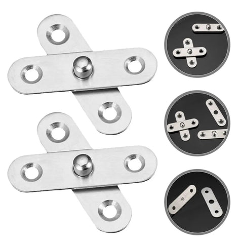 Heavy Duty Stainless Steel Pivot Door Hinges for Cabinets 12 Pack, Smooth Quiet Operation, Hidden Pivot Design shown in detail