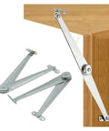 Concealed Hinges For Cabinets And Kitchen Cupboards 2 Pack Easy Install Folding Hinges attached to a wooden surface